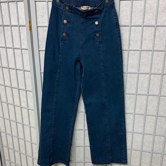 belle poque Denim - Belle Poque Elegant High Rise Navy Jeans, Size Small
